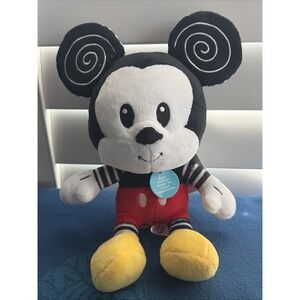 Disney Baby High Contrast Mickey Mouse Crinkle Stuffed 11" Plush Toy 2022